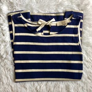 Striped LOFT sleeveless top